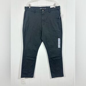 NWT Old Navy Mens Gray Slim Pants Built-In Flex Size 36x30 Flat Front